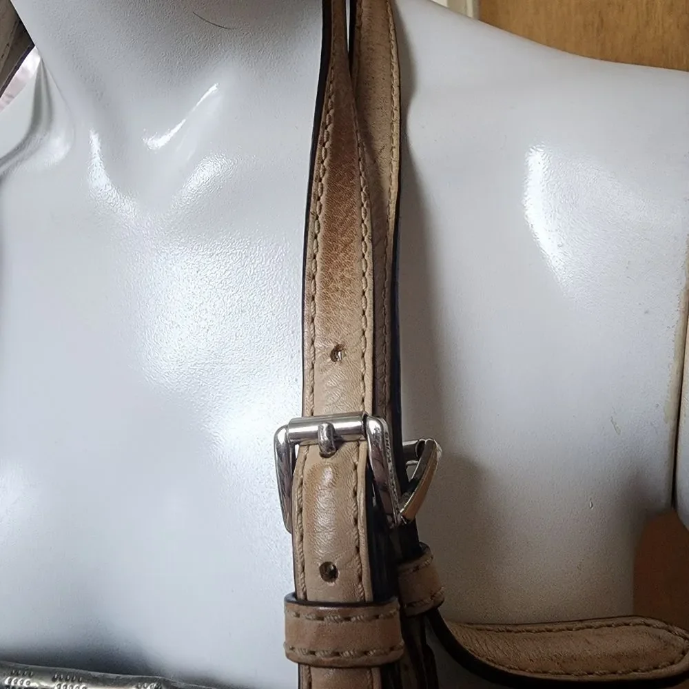 Michael Kors Gray MK Metallic Tote Bag - Picture 12 of 12